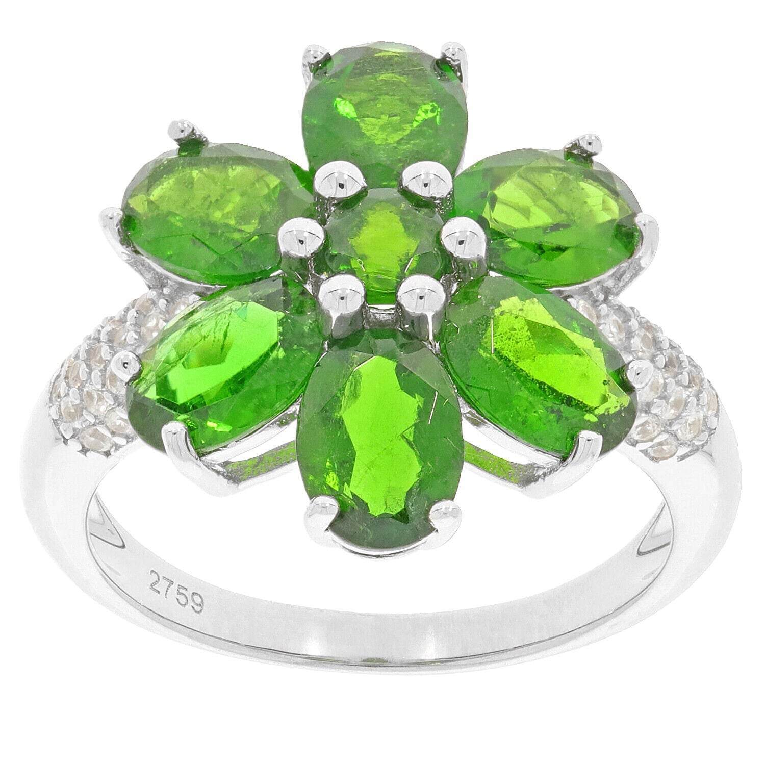 Sterling Silver Semi Mount Ring Setting Oval OV 7x5mm White Topaz D-PJC2759R - Syzjewelry