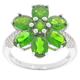 Sterling Silver Semi Mount Ring Setting Oval OV 7x5mm White Topaz D-PJC2759R - Syzjewelry