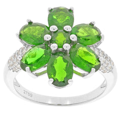 Sterling Silver Semi Mount Ring Setting Oval OV 7x5mm White Topaz D-PJC2759R - Syzjewelry