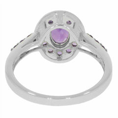 Sterling Silver Semi Mount Ring Setting Oval OV 7x5mm White Topaz - Syzjewelry