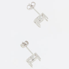 Sterling Silver Semi Mount Earrings Setting Oval OV 9x7mm PJC17921E - Syzjewelry