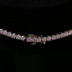 Sterling Silver Semi Mount Necklace Setting Round RD 3x3mm Tennis 16" 18" 20" 22" 24" - Syzjewelry