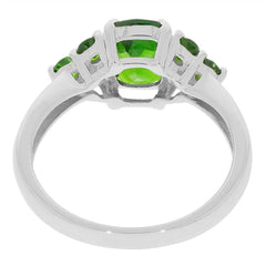 Sterling Silver Semi Mount Ring Setting Cushion CU 8x6mm W/ White Topa - Syzjewelry