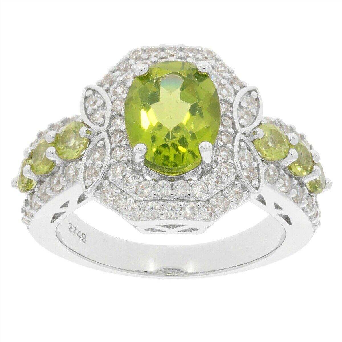 Sterling Silver Semi Mount Ring Setting Oval OV 9x7mm Double Halo 3 Ro - Syzjewelry