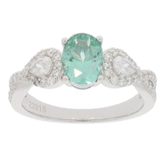 Sterling Silver Semi Mount Ring Setting Oval OV 8X6mm Cross Shank - Syzjewelry