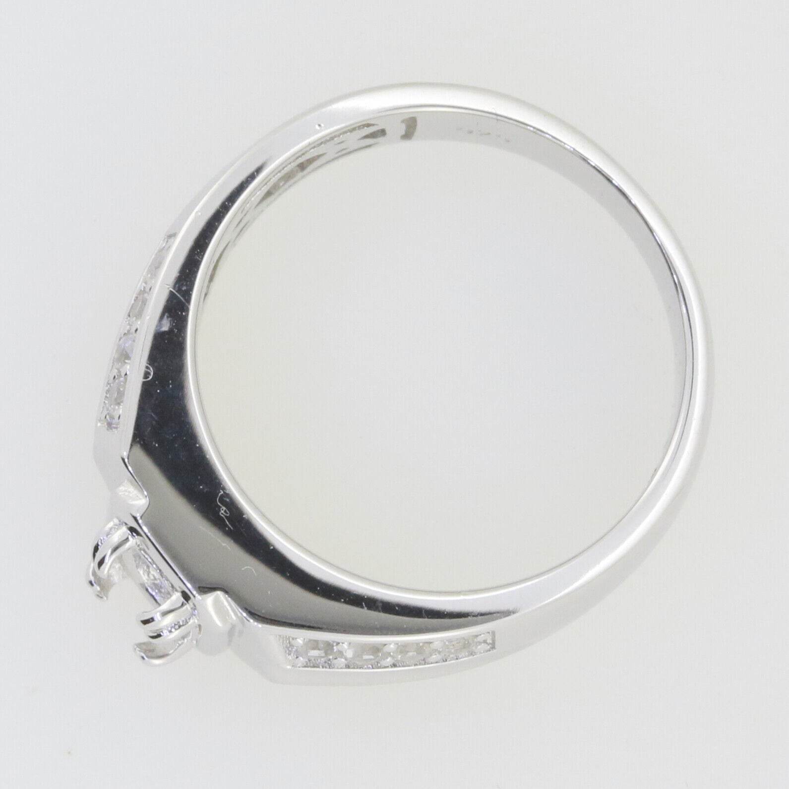 Men's Sterling Silver Semi Mount Ring Setting Oval OV 7x5mm - Syzjewelry