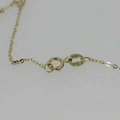9K Yellow Gold Enlongated Cable Chain18 Inch Spring clasp - Syzjewelry