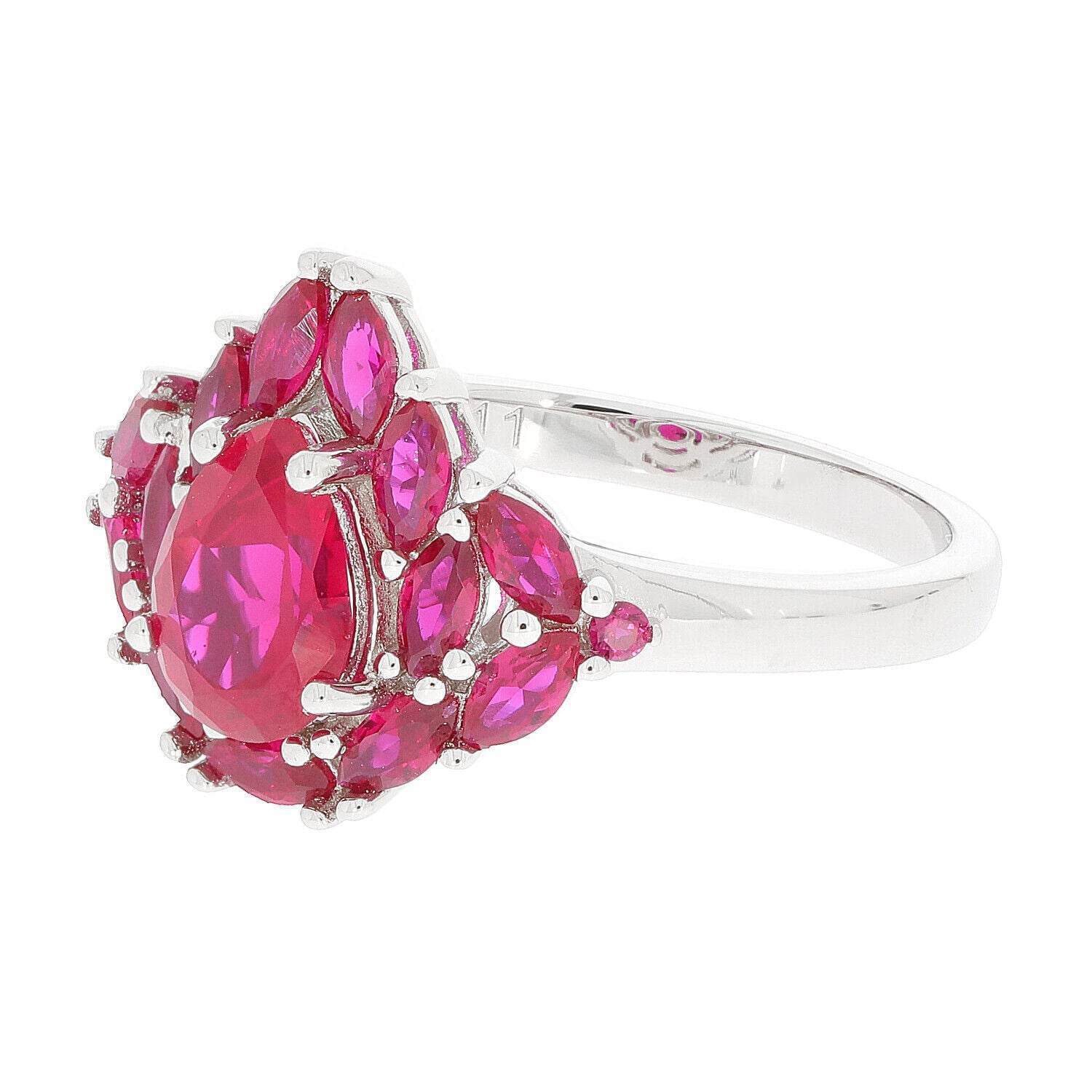 Sterling Silver Semi Mount Ring Setting Pear PE 8x6mm White Topaz - Syzjewelry