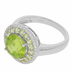 Sterling Silver Semi Mount Ring Setting Round RD 9x9mm White Topaz PJC2318R - Syzjewelry