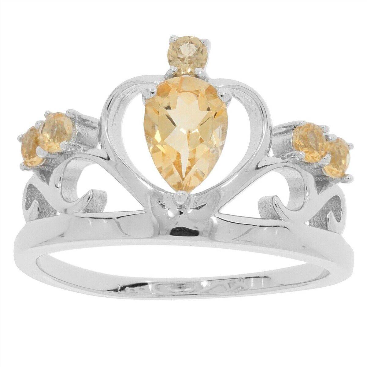 Sterling Silver Semi Mount Ring Setting PE 7X5mm White Topaz - Syzjewelry