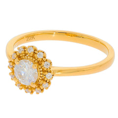 Sterling Silver Semi Mount Ring Setting Round RD 5x5mm Minimal - Syzjewelry