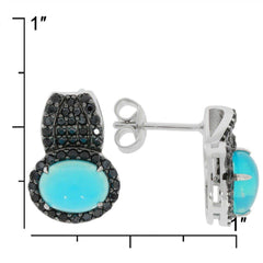 Sterling Silver Semi Mount Earrings Setting OV 8x6mm white topaz White - Syzjewelry