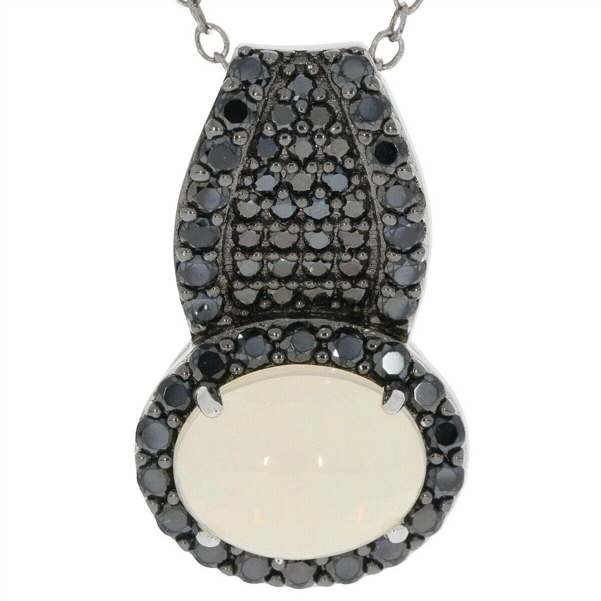 Sterling Silver Semi Mount Pendants Setting OV 9X7mm White Topaz - Syzjewelry