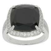 Sterling Silver Semi Mount Ring Setting CU 14X14mm White Topaz - Syzjewelry