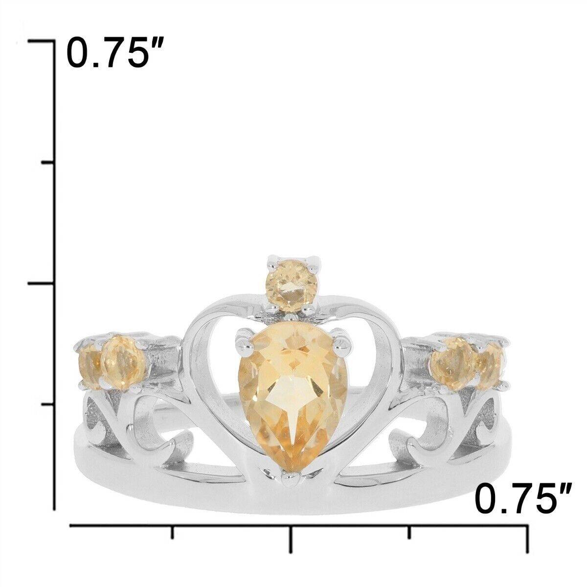 Sterling Silver Semi Mount Ring Setting PE 7X5mm White Topaz - Syzjewelry