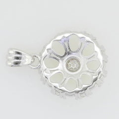 Sterling Silver Semi Mount Pendant Setting Oval OV 6X4mm White Topaz PJC8123 - Syzjewelry