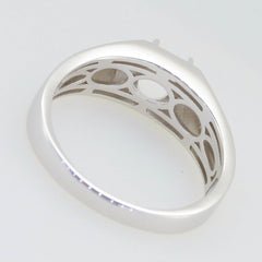 Sterling Silver Semi Mount Ring Setting OV 8x6mm White Topaz GTL21424R11 - Syzjewelry