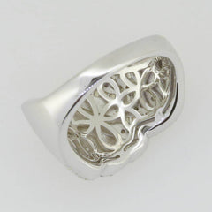 Sterling Silver Semi Mount Ring Setting Pearl Round RD 10X10mm Baguett - Syzjewelry