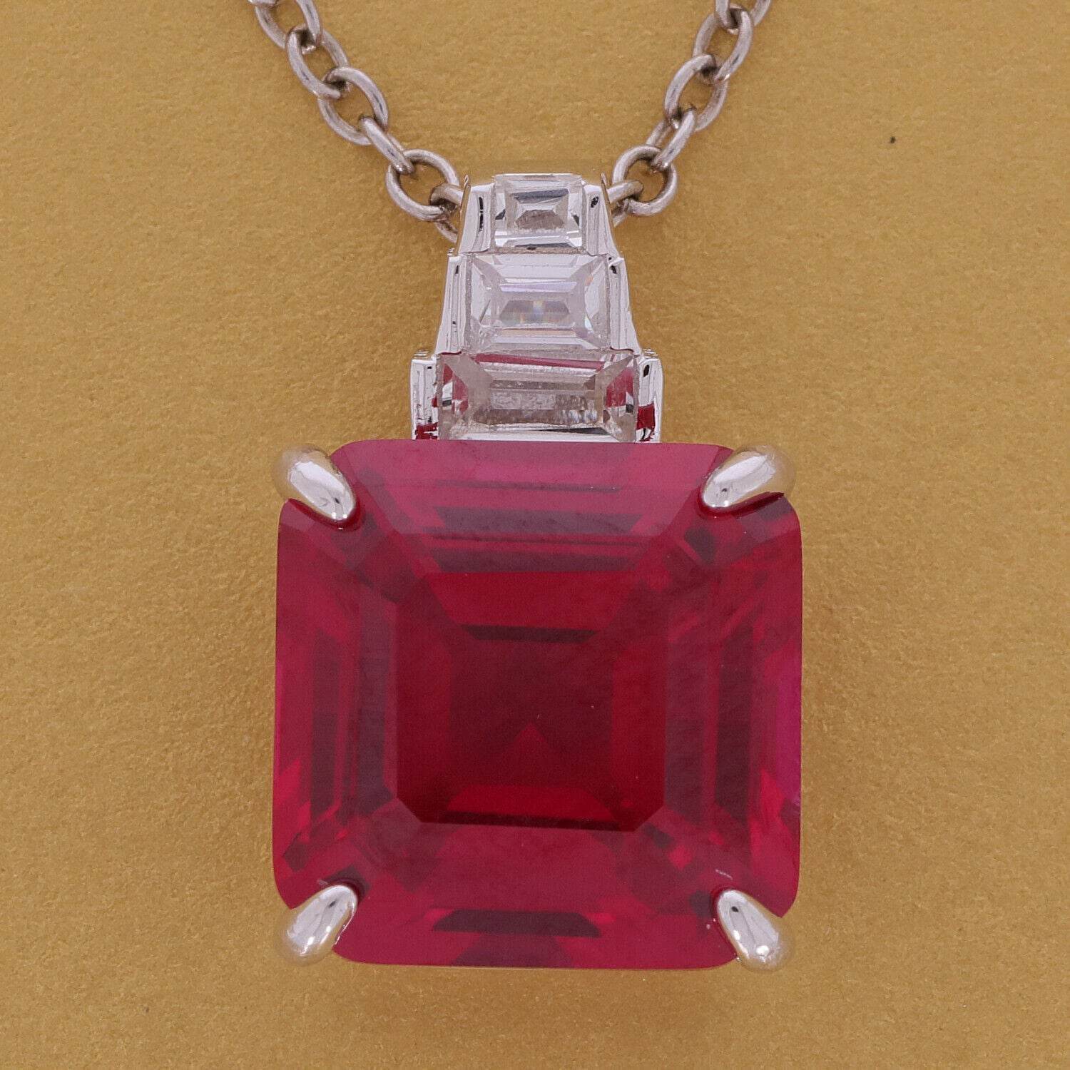 Sterling Silver Semi Mount Pendant Setting Emerald OCT 11X11mm - Syzjewelry