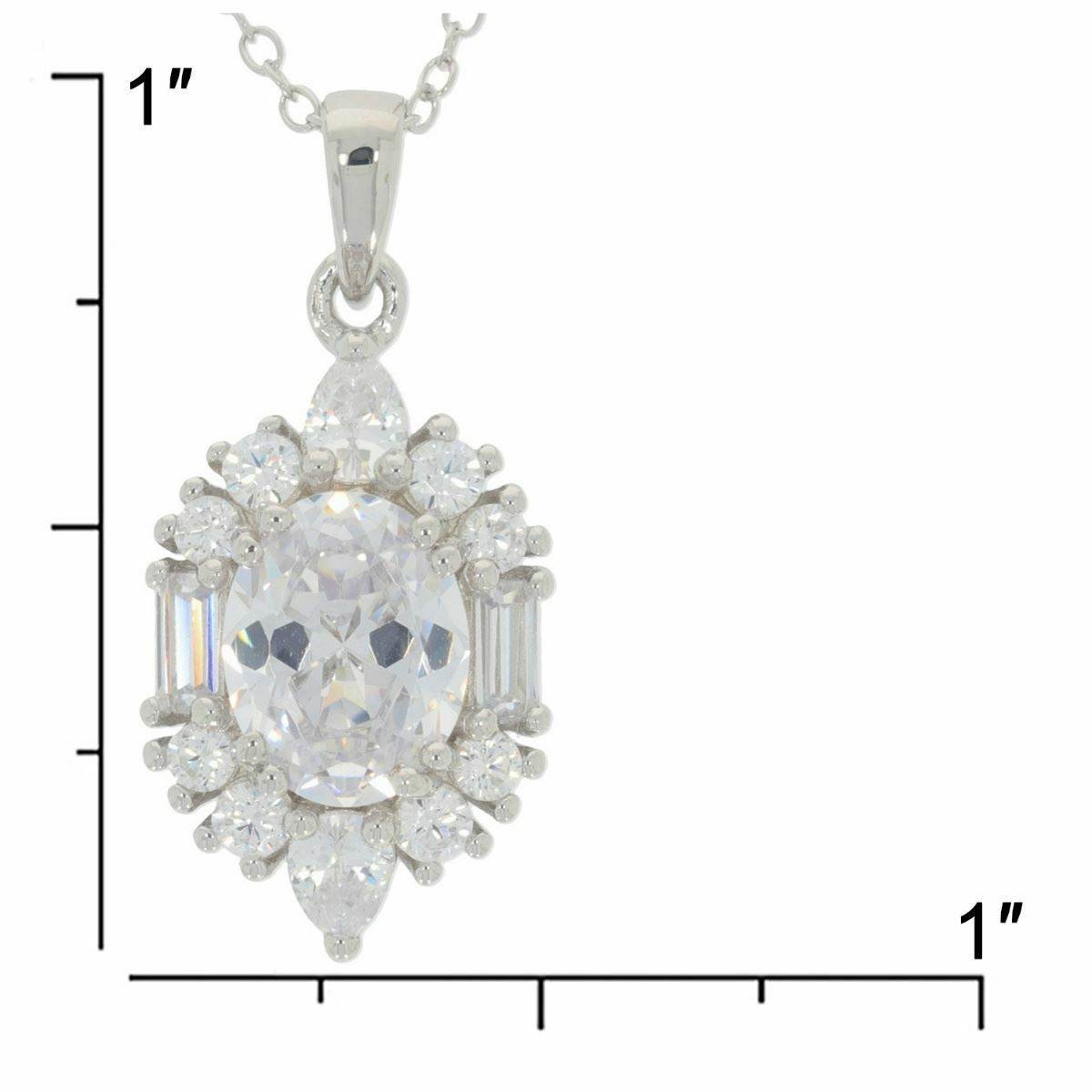 Sterling Silver Semi Mount Pendant Setting OV 9X7mm 4831 - Syzjewelry