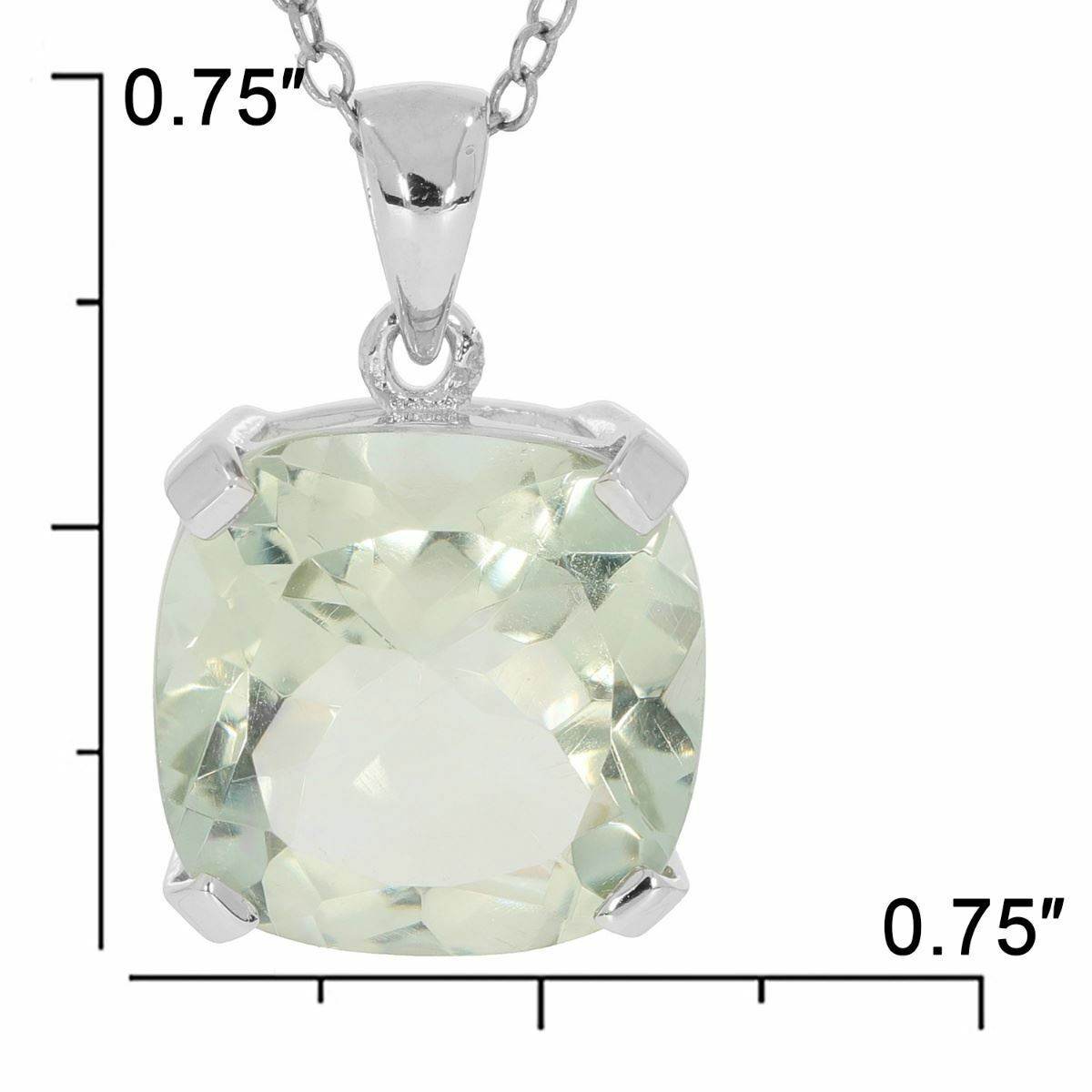 Sterling Silver Semi Mount Pendant Setting Cushion CU 12X12mm - Syzjewelry