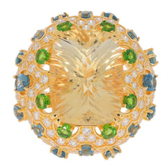 Sterling Silver Semi Mount Ring Setting Cushion CU 16X12mm PJC24071R - 1 - Syzjewelry