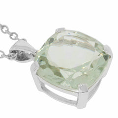 Sterling Silver Semi Mount Pendant Setting Cushion CU 12X12mm - Syzjewelry