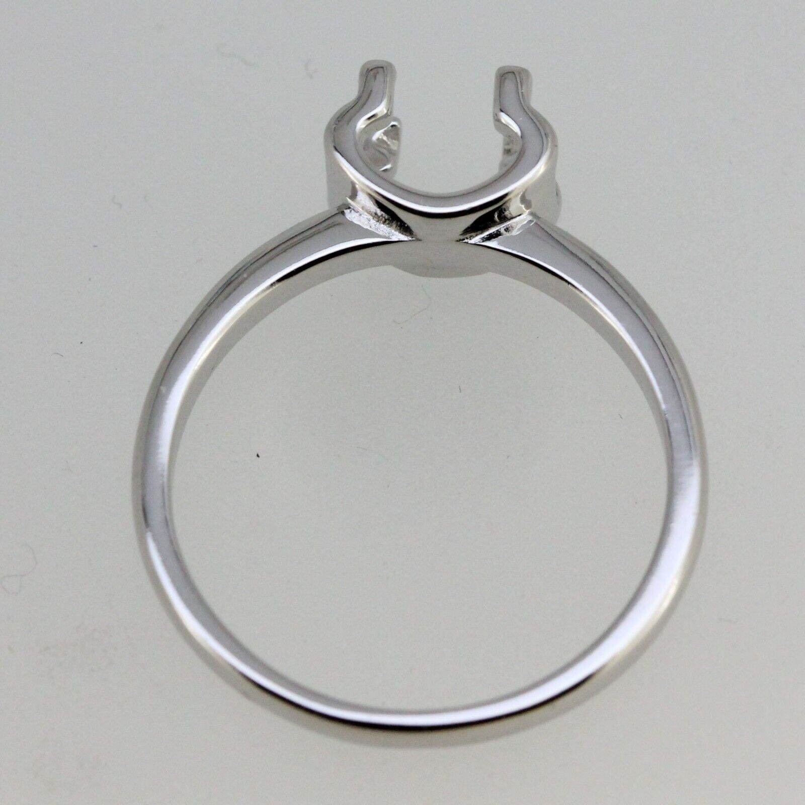 Sterling Silver Semi Mount Ring Setting Round RD 7x7mm - Syzjewelry