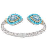 Sterling Silver Semi Mount Bracelet Setting Pear PE 12X8mm - Syzjewelry