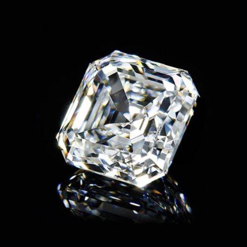 2 Carat Asscher Loose Moissanite White D Color VVS 7 mm Certificate 7x7mm - Syzjewelry