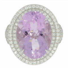 Sterling Silver Semi Mount Ring Setting Oval OV 18x13mm Halo topaz - Syzjewelry