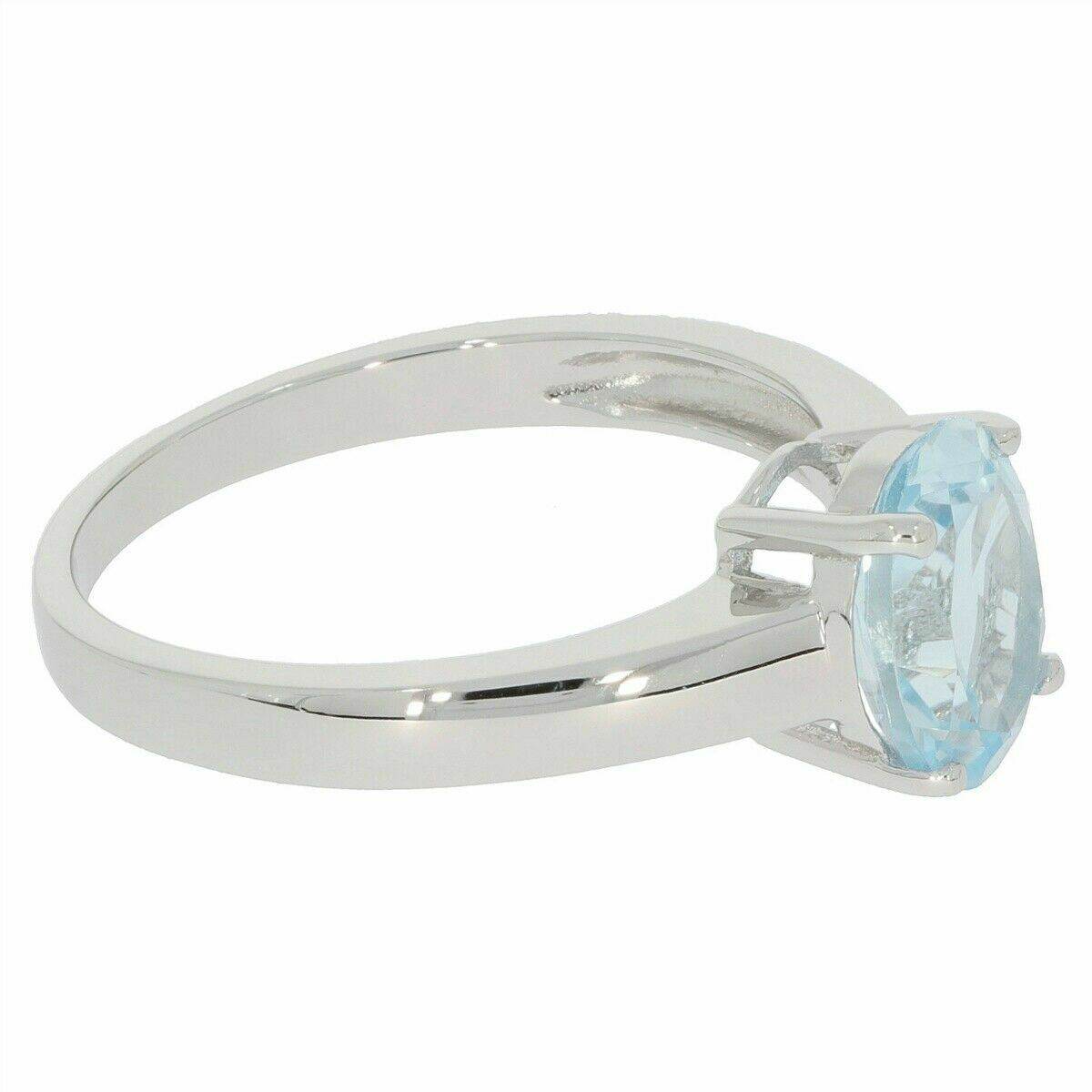 Sterling Silver Semi Mount Ring Setting Oval OV 9x7mm White Topaz PJC2179R - Syzjewelry