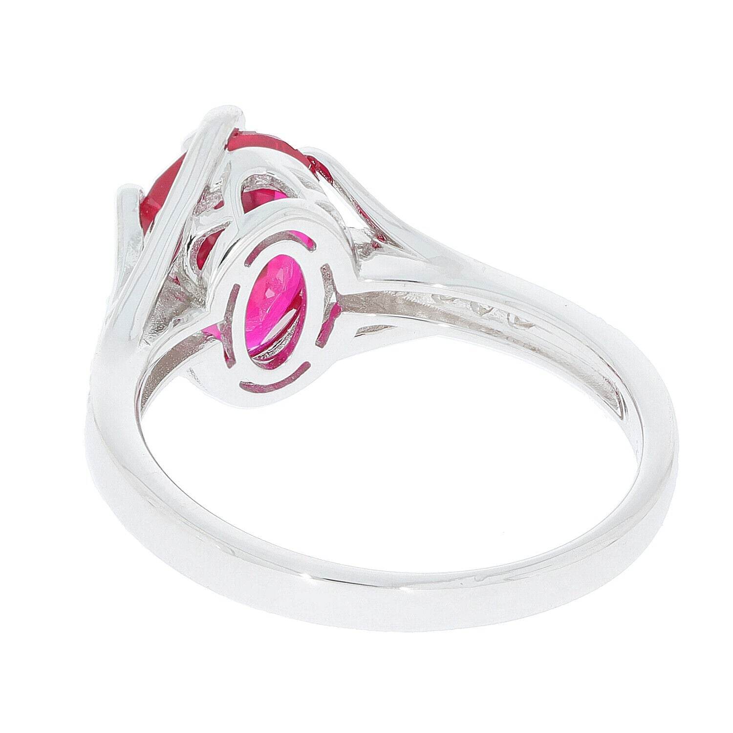 Sterling Silver Semi Mount Ring Setting Oval OV 10X8mm White Topaz N0538PJC2 - Syzjewelry