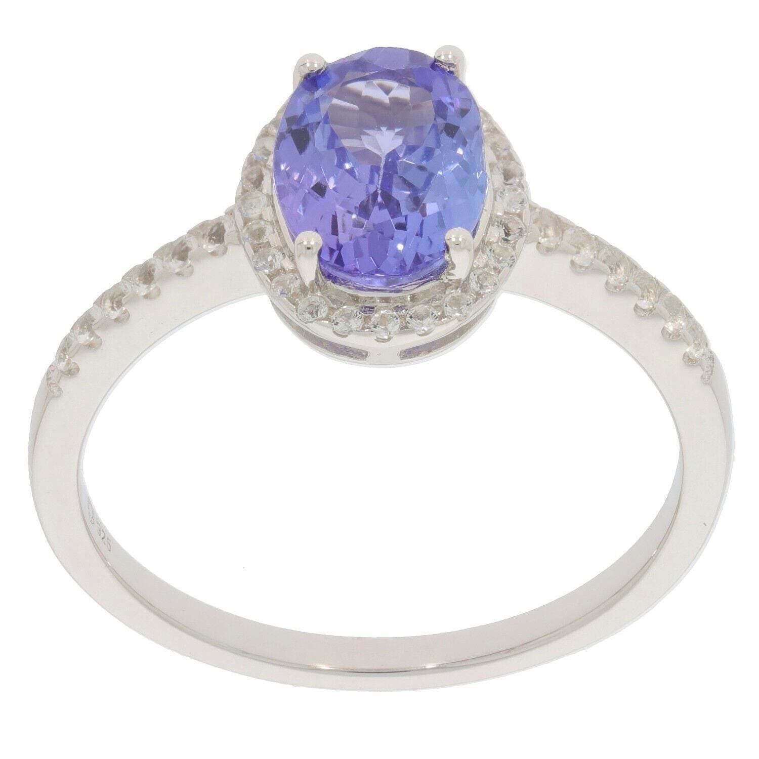 Sterling Silver Semi Mount Ring Setting Oval OV 8X6mm White Topaz Solid - Syzjewelry