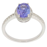 Sterling Silver Semi Mount Ring Setting Oval OV 8X6mm White Topaz Solid - Syzjewelry