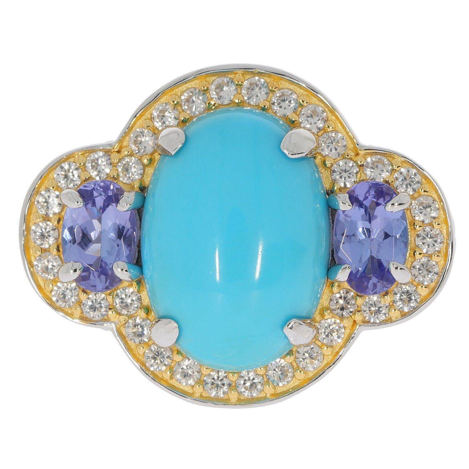 Sterling Silver Semi Mount Ring Setting Oval OV 14X10mm OV6x4 3 Stones - Syzjewelry