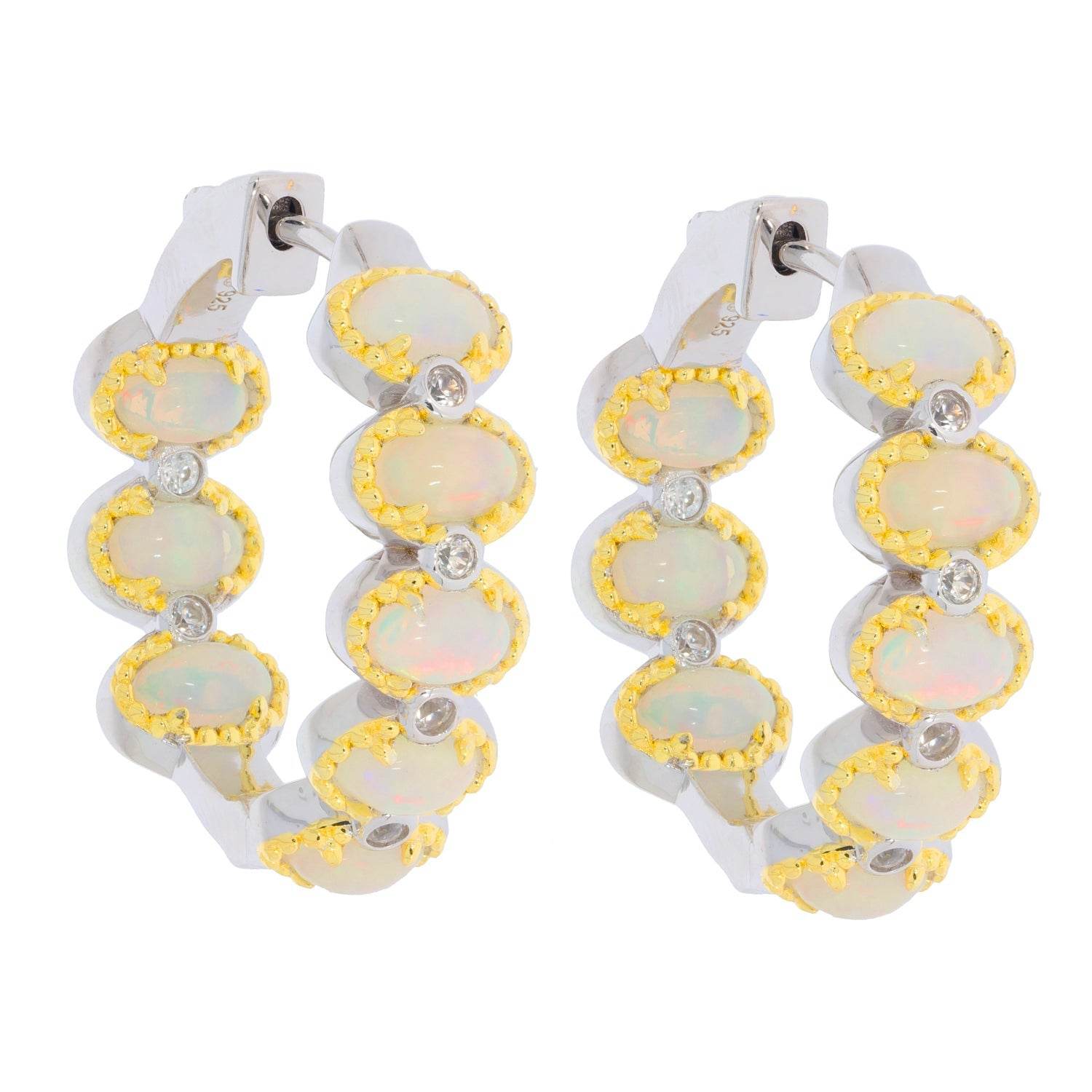 Sterling Silver Semi Mount Earrings Setting Oval OV 5X3mm French Clip - Syzjewelry