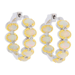 Sterling Silver Semi Mount Earrings Setting Oval OV 5X3mm French Clip - Syzjewelry