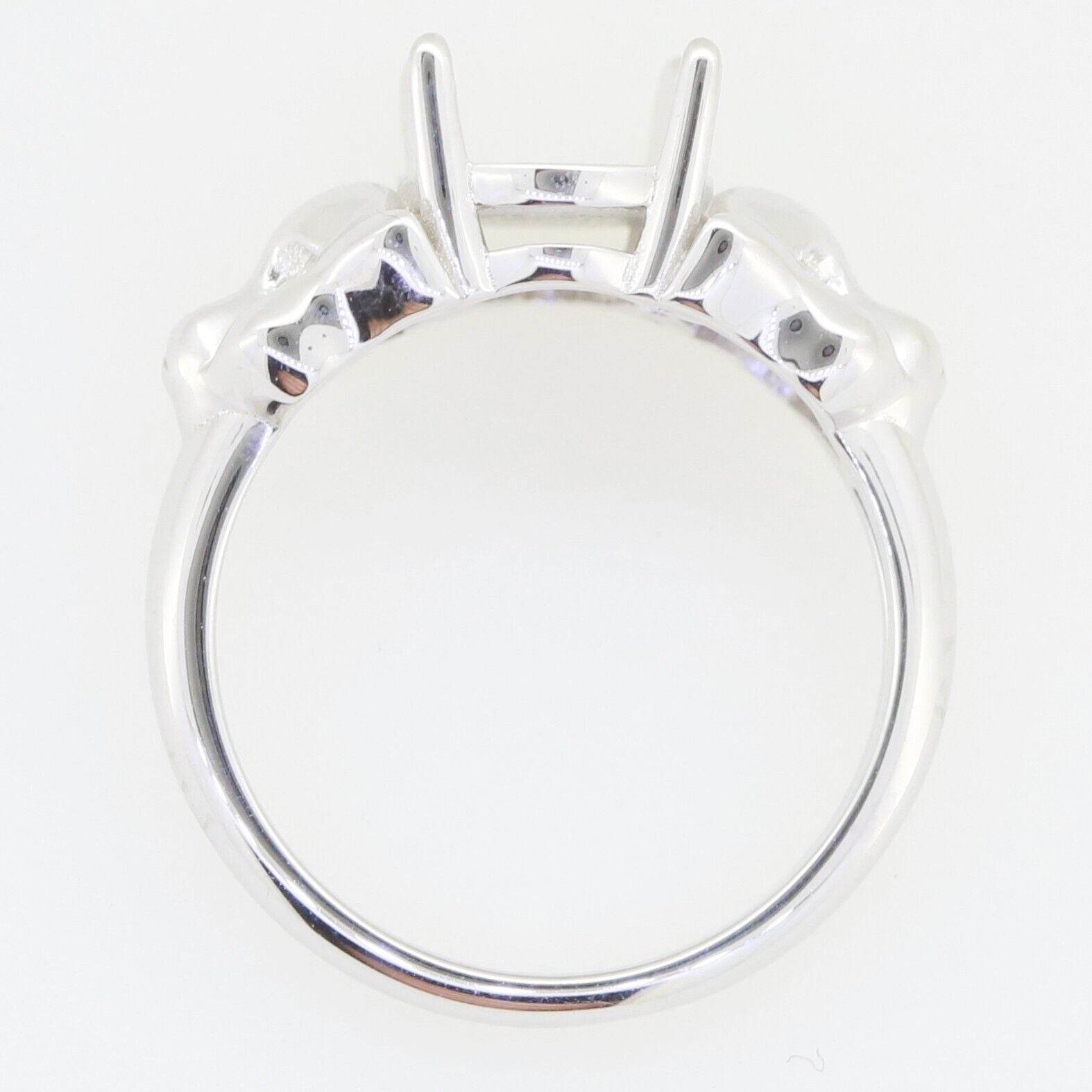 Yellow Gold Sterling Silver Semi Mount Ring Setting Cabochon Oval OV 11X8mm - Syzjewelry