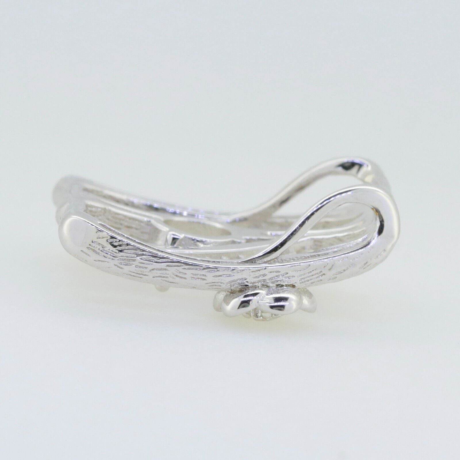 Sterling Silver Semi Mount Pendant Setting RD 8x8mm White Topaz - Syzjewelry