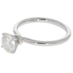 Sterling Silver Semi Mount Ring Setting Round RD 6.5X6.5mm Solitaire - Syzjewelry