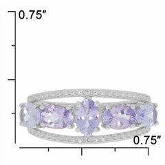 Sterling Silver Semi Mount Ring Setting Oval OV 6x4mm White Topaz - Syzjewelry