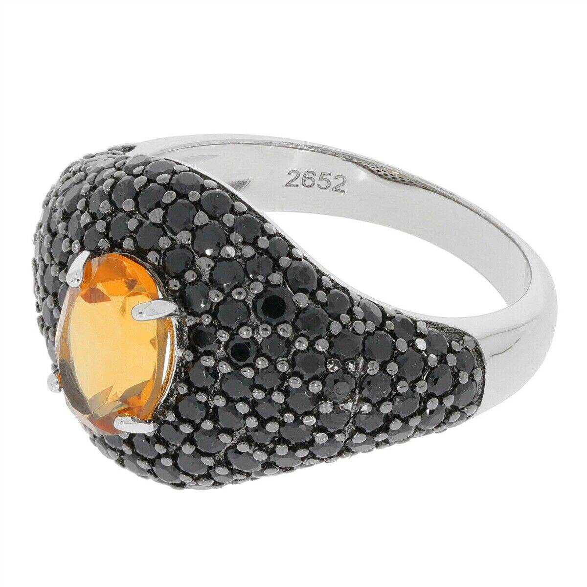 Sterling Silver Semi Mount Ring Setting OV 8X6mm white topaz White Top - Syzjewelry