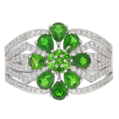 Sterling Silver Semi Mount Ring Setting Pear PE 4X3mm - Syzjewelry