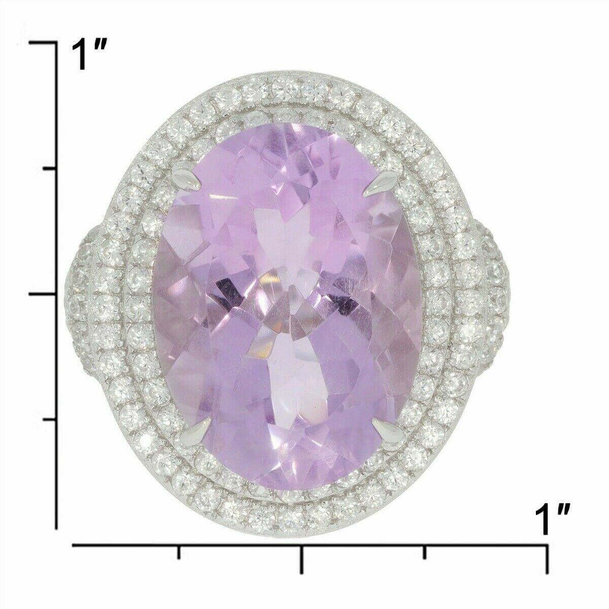 Sterling Silver Semi Mount Ring Setting Oval OV 18x13mm Halo topaz - Syzjewelry