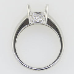 Men's Ring Settings Sterling Silver Ring Mounting Cushion CU 10x10mm Unisex - Syzjewelry