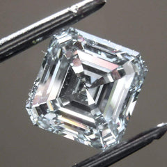 2.5 Carat Asscher Loose Moissanite White D Color VVS 8 mm Certificate 8x8mm - Syzjewelry