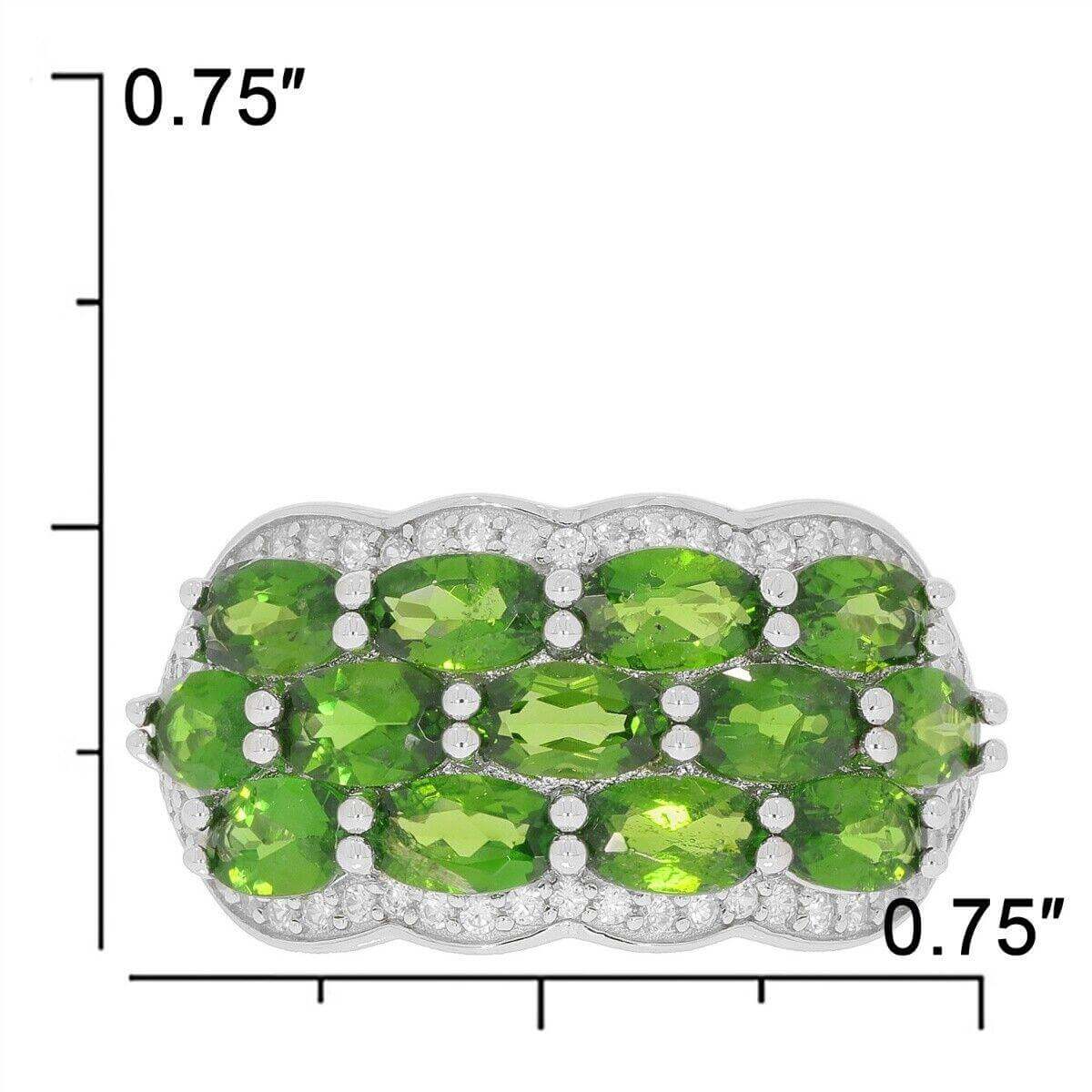 Sterling Silver Semi Mount Ring Setting OV 5x3mm White Topaz - Syzjewelry