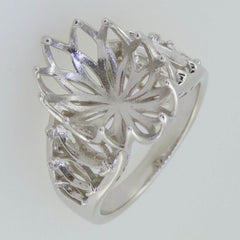 Sterling Silver Semi Mount Ring Setting Oval OV 18x13mm Vintage Style - Syzjewelry