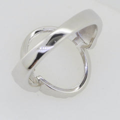 Sterling Silver Semi Mount Ring Setting Cabochon Oval OV 15x11mm Hammered Shank - Syzjewelry